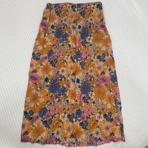Urban Outfitters Midi Skirt Crinkled